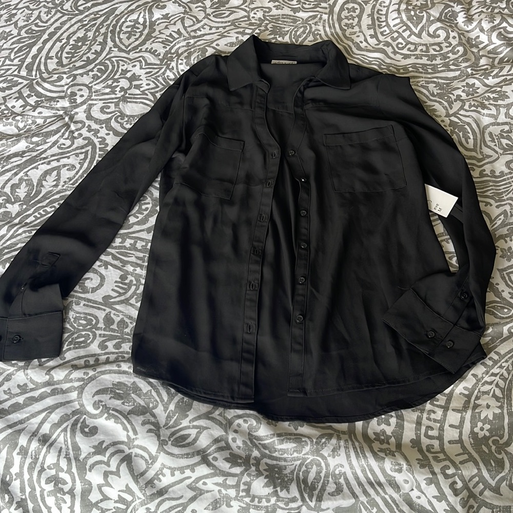 Black Sheer Top size M